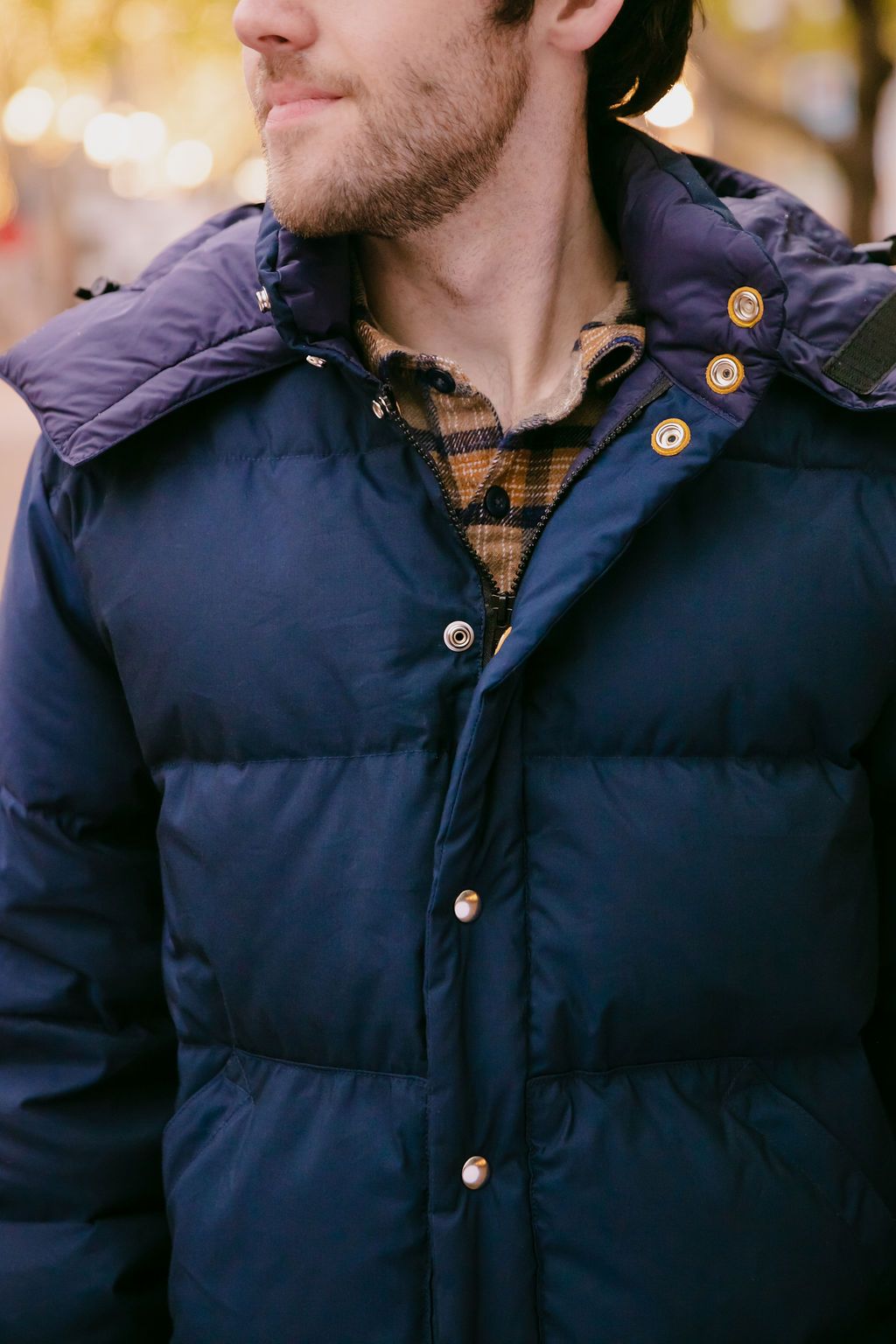 Down Sweater - Navy
