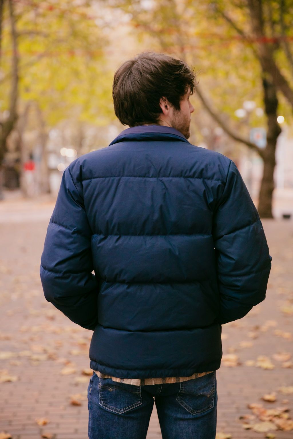Down Sweater - Navy