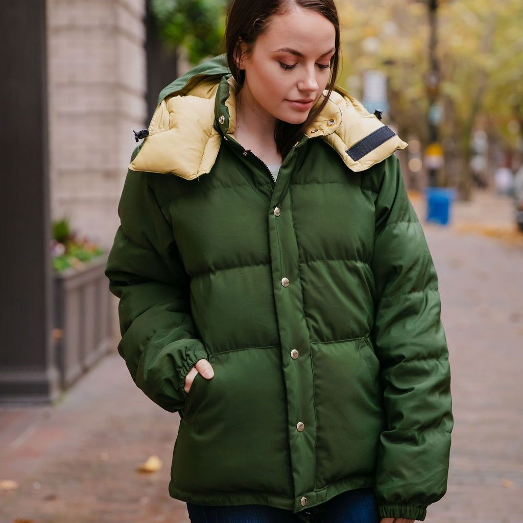 Down Sweater - Olive