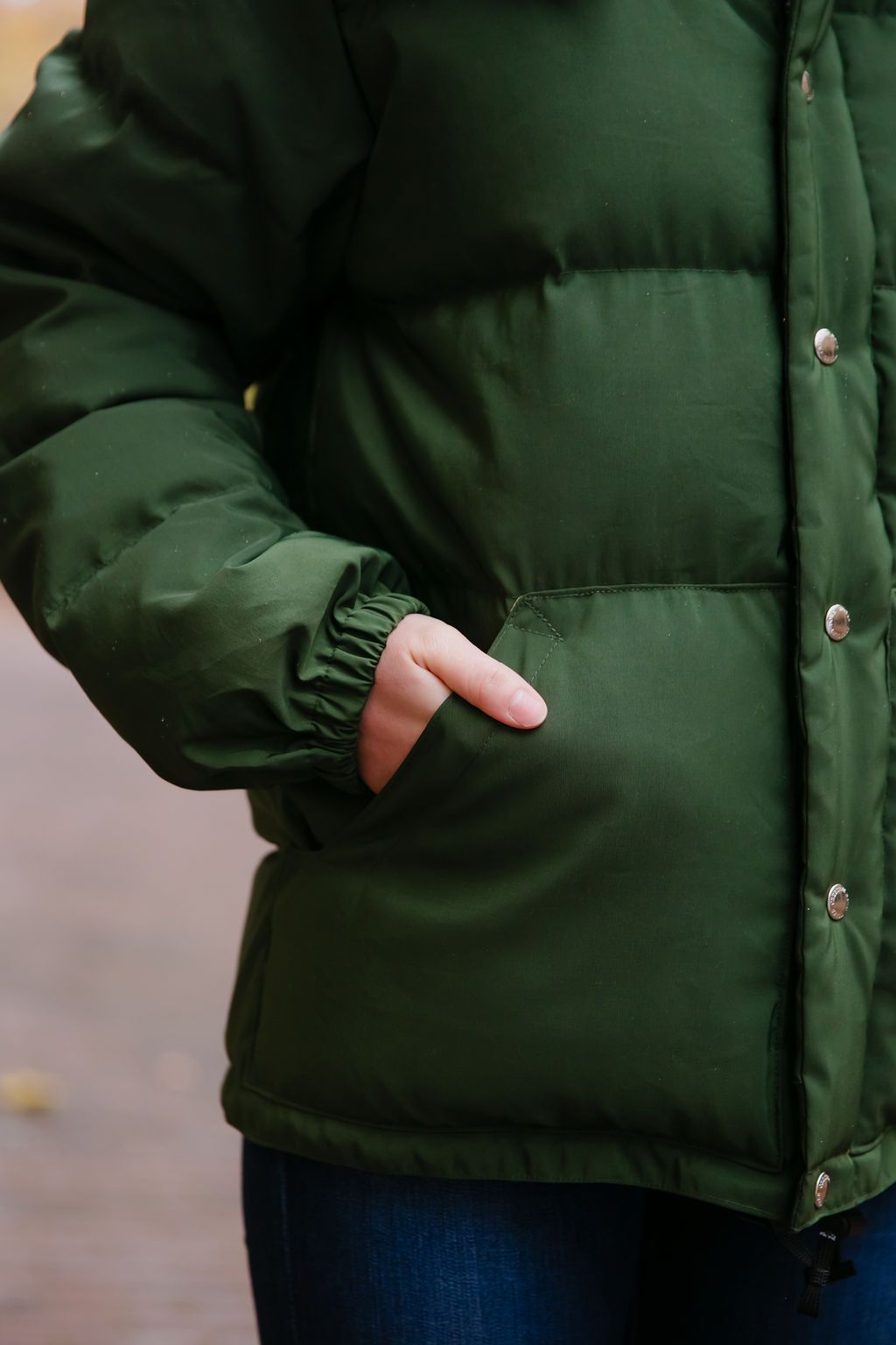 Down Sweater - Olive