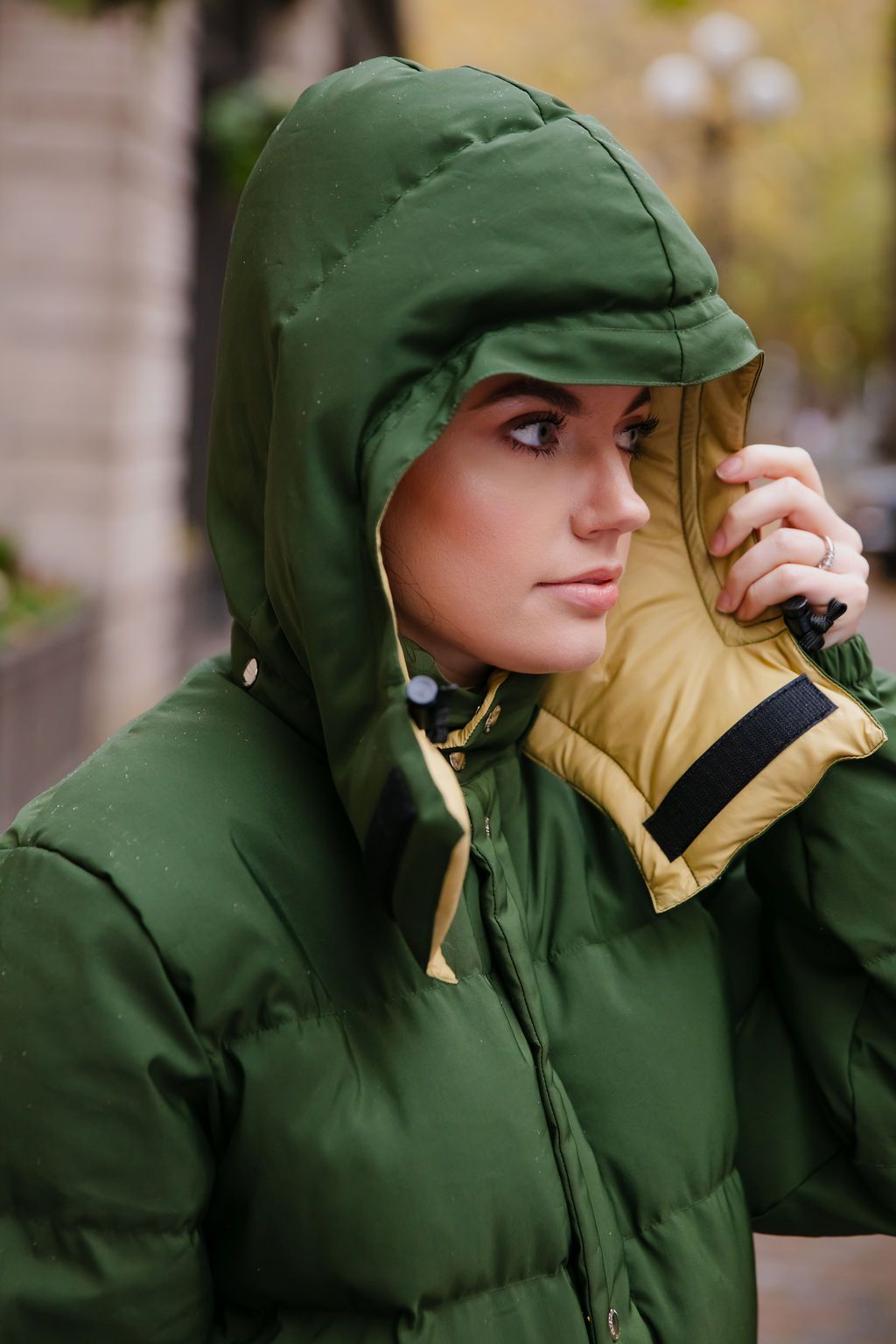 Down Sweater - Olive