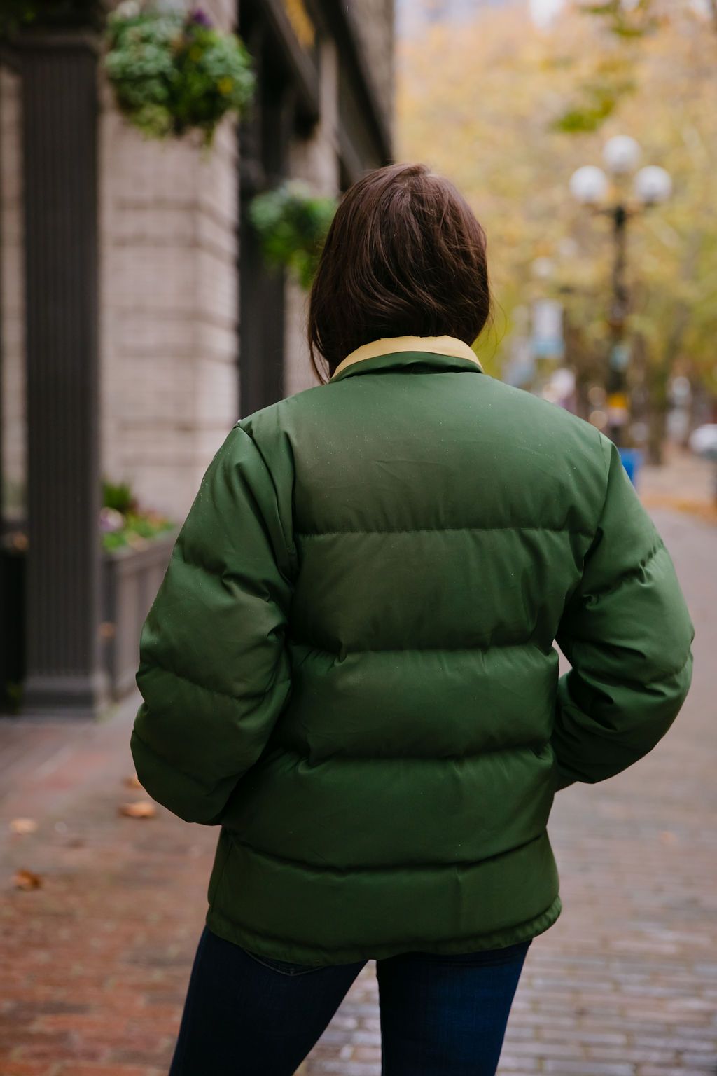 Down Sweater - Olive