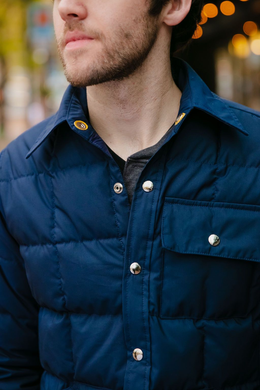 Down Shirt - Navy