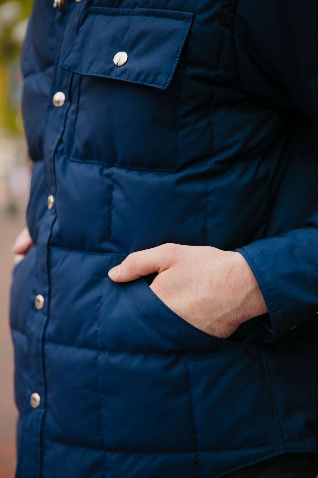 Down Shirt - Navy