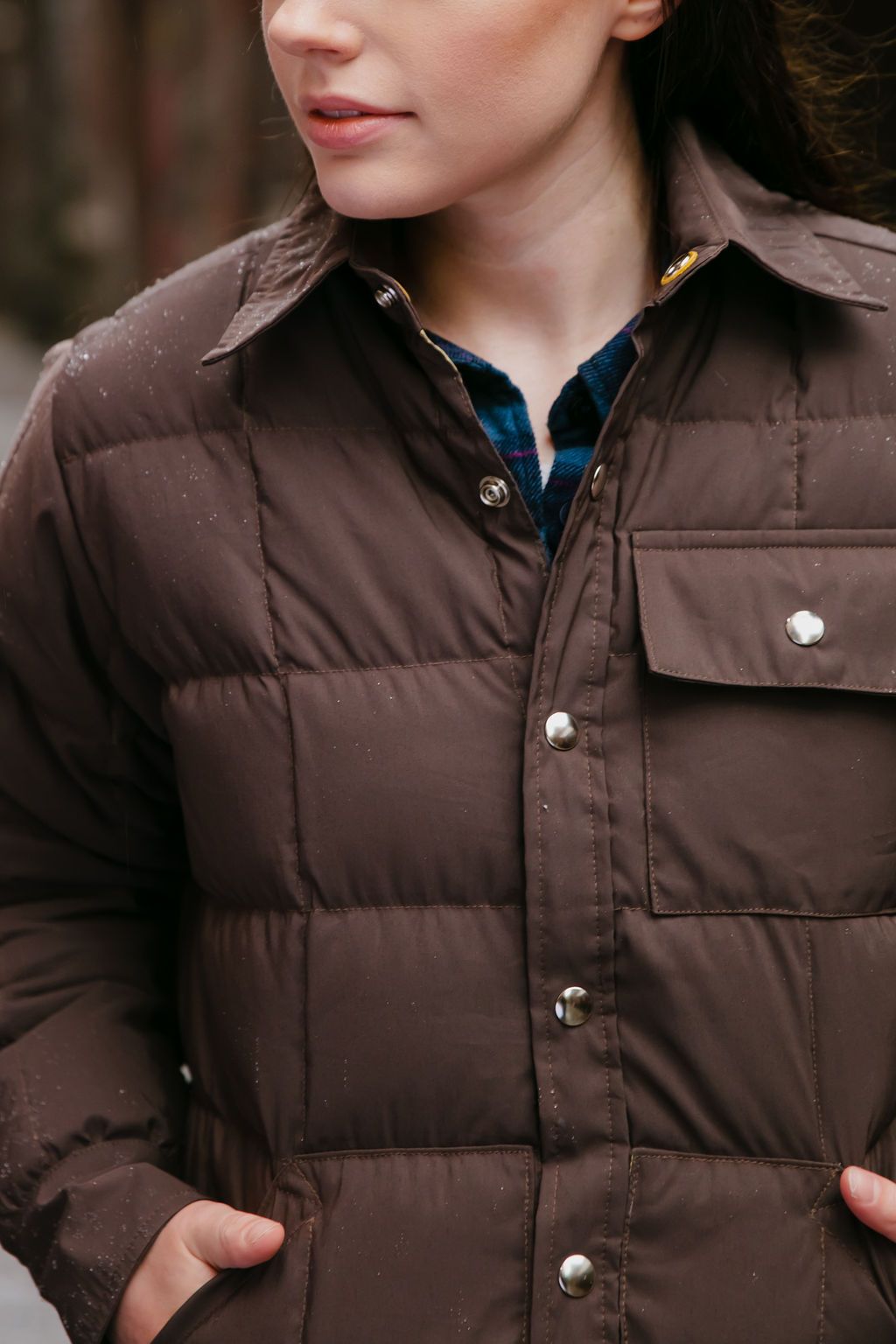 Down Shirt - Brown